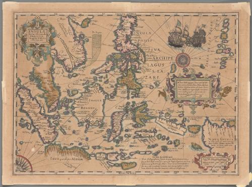 Insulae Indiae Orientalis Praecipuae, in quibus Moluccae celeberrime sunt; (Map of)  Insular East Indies, with the celebrated Maluku islands)
