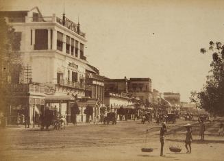 Esplande [sic] looking towards Dharamtolla, Calcutta