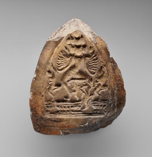 Mold for votive tablets with the Buddhist deity Hevajra
