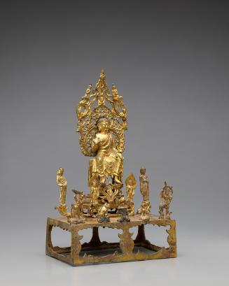 幸運仏坐像光背テラコッタ金箔ビルマ17世紀出土品ビルマシャン州古代仏像値下げ中! Buddha dated 338 – Works – Asian Art Museum