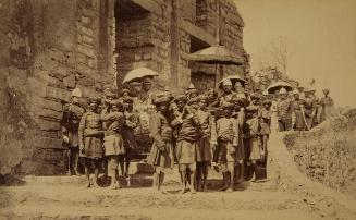 Returning from Golconda Fort.