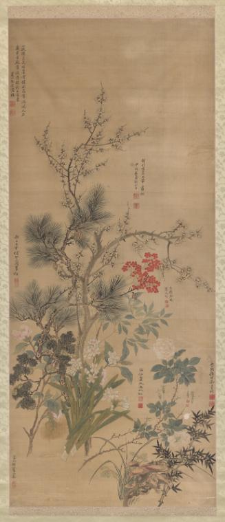 Flowers, Pine and Bamboo
