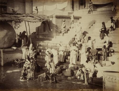 Bathing ghat at Benares (Varanasi)
