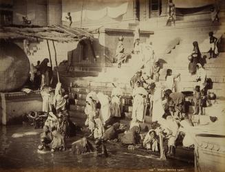Bathing ghat at Benares (Varanasi)