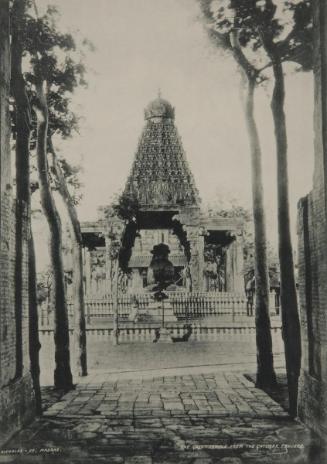 The great temple from the gateway, Tanjore
