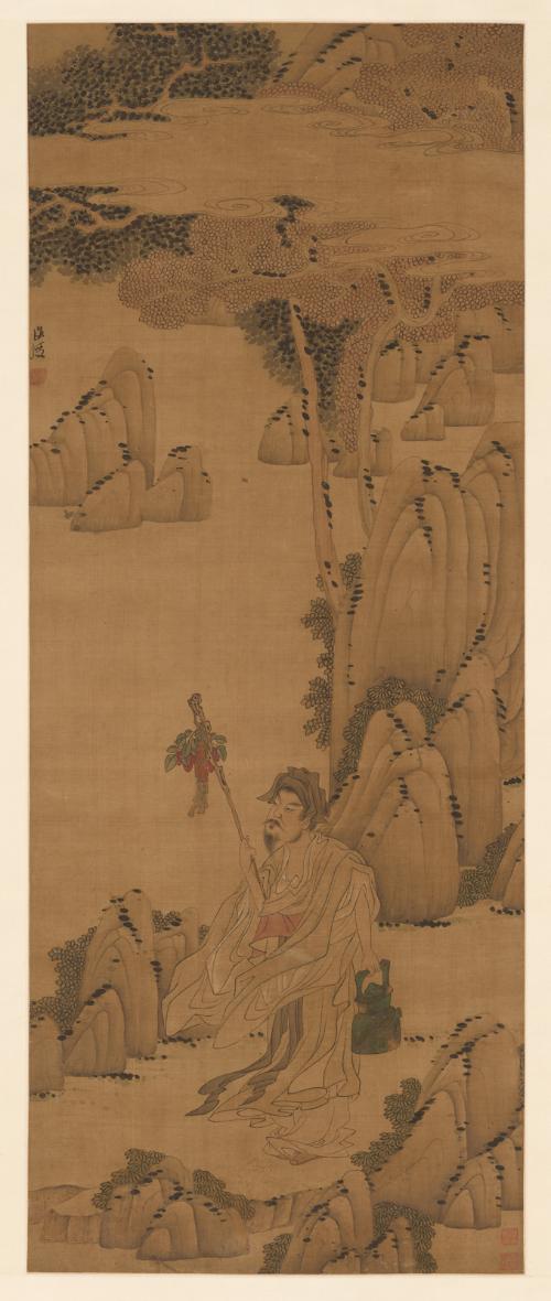 Ruan Xiu Walking with Wine in the Mountains