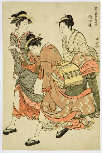Dancing geisha with a hand drum – Works – Asian Art Museum