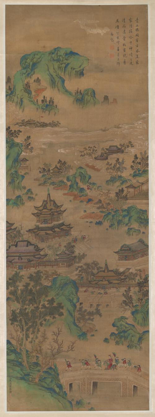 Boys Playing in Mountain Palaces
