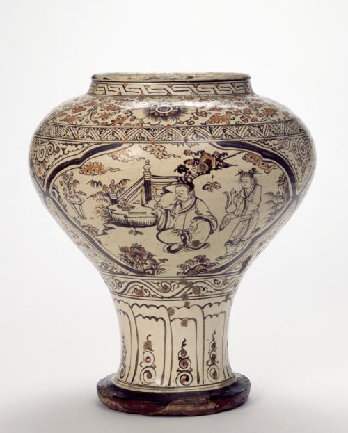 Vase with scenes of Li Bai enjoying wine