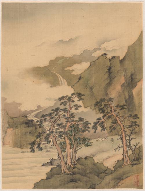 Landscapes of the Four Seasons (One of Eight Leaves)