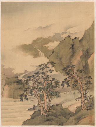 Landscapes of the Four Seasons (One of Eight Leaves)