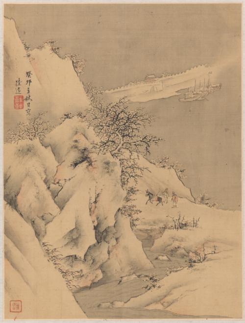 Landscapes of the Four Seasons (One of Eight Leaves)