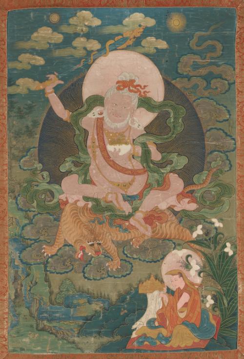 The lama Khedrup-jey and the great adept Dombi Heruka