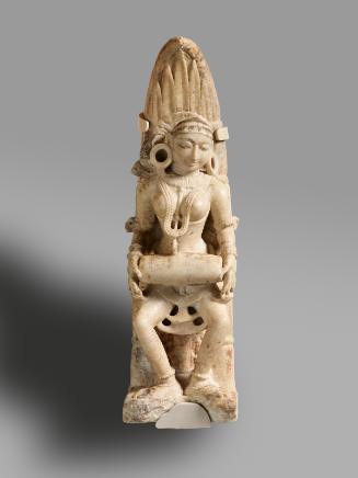 Female celestial playing the drum