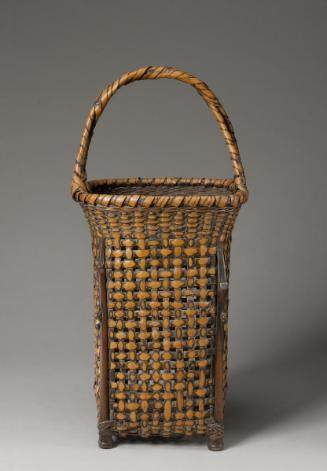 Flower basket with handle