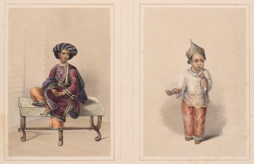 [1] Young Student at the Hindu College in Calcutta, [2] A Child of One of the Servants of Government House