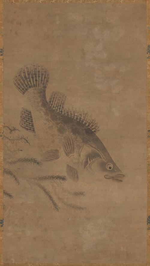 Fish and Waterweed, One of a Pair