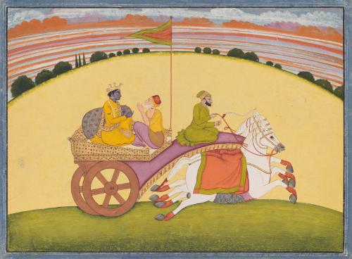 Krishna on the road to Kundinapura
