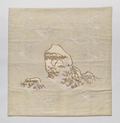 Gift cover (fukusa) with design of Mt. Horai