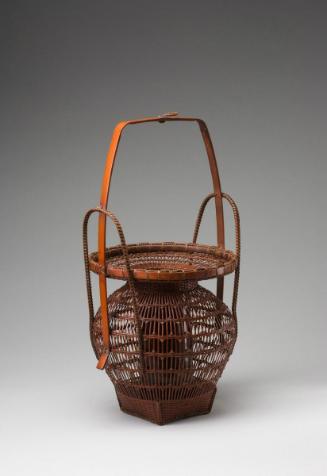 Suspended flower basket
