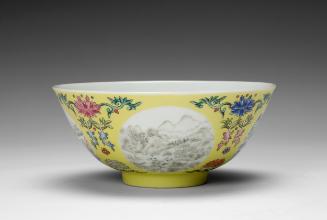 Bowl with scenes of the four seasons