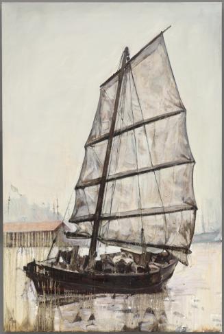 The Long Wharf: Chinese Junks (The Three Graces) (From an Archival Photograph, Circa 1885)