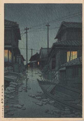Night Rain at Kawarago (Kawarago no yau)