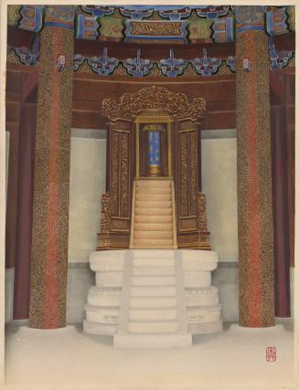 Interior, perhaps of Hall for Prayer for a Prosperous Harvest, Temple of Heaven complex, Beijing