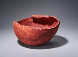 Red ochre vessel