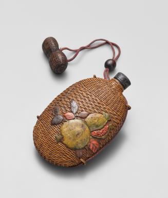 Basketry flask