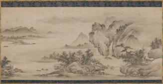 Landscape with a waterfall