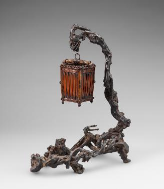 Suspended flower basket