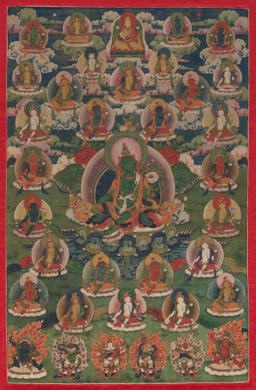 The Buddhist deity Green Tara