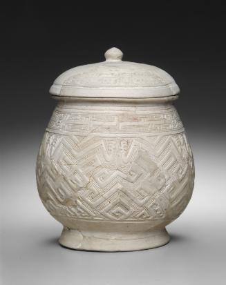 Covered jar with lid (pou)