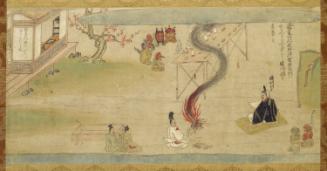 Abe Seimei performing a ritual, from Legend of the crying Fudo (Naki Fudo engi)