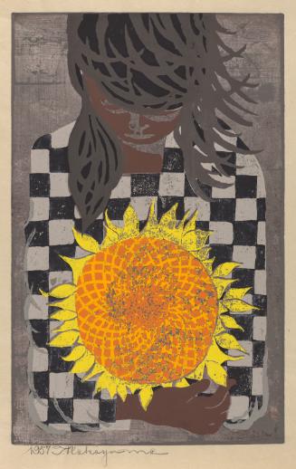 Holding a Sunflower