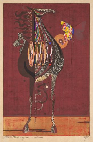 Horse in Armor and Butterfly