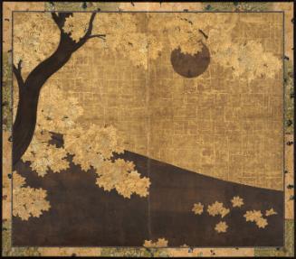 Maple tree and the moon