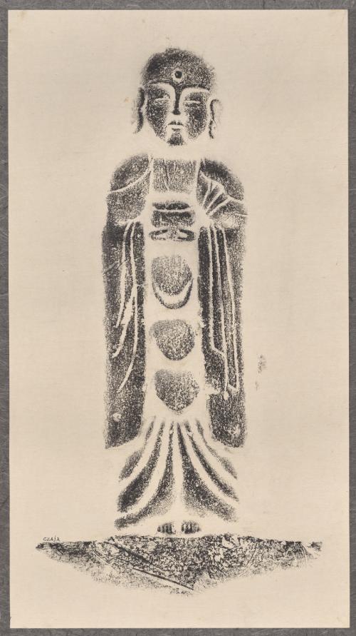 Roku-Jizo (Six Jizo) Holding Incense Burner (one of set of six, 1991.134.38-.43)
