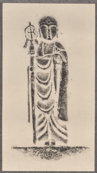 Roku-Jizo (Six Jizo) Holding Buddhist Walking Stick (one of set of six, 1991.134.38-.43)
