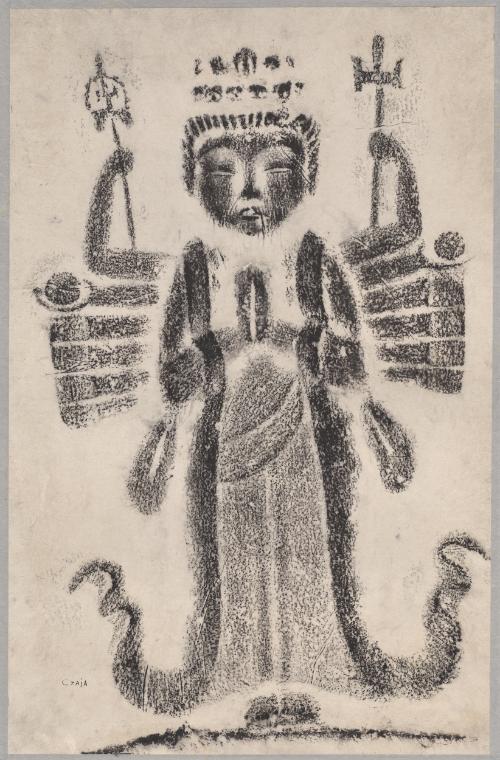 Thousand-armed bodhisattva Avalokiteshvara (Kannon)