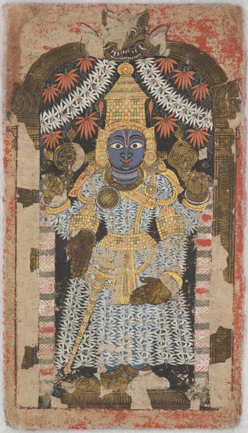 Vishnu Venkateshvara and Parashurama with battle axe