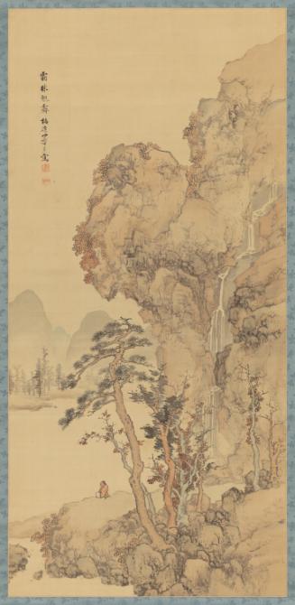 Autumn landscape in the style of Lan Ying