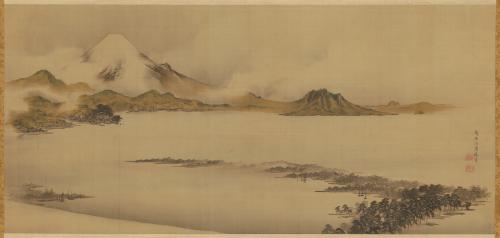 Mount Fuji and the beach at Miho no Matsubara