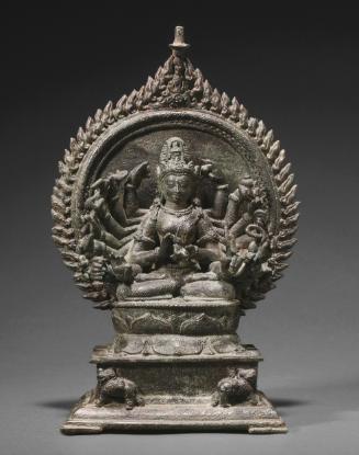 The Buddhist deity Chunda in sixteen-armed form