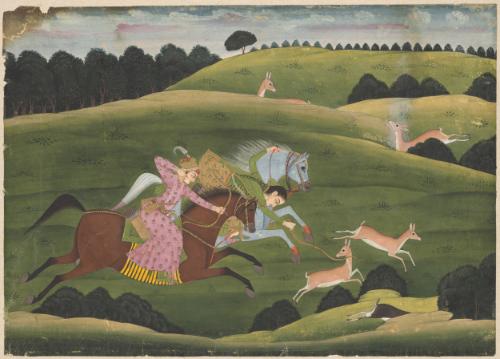Baz Bahadur and Rupmati hunting