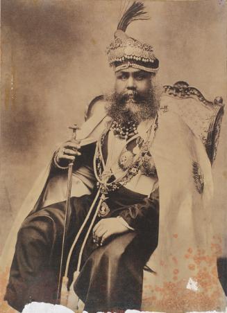 A seated maharaja