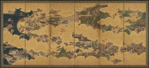 Battles at Ichi-no-tani Mountain and Yashima, from Tale of the Heike