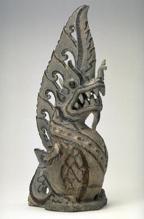 Architectural ornament in the form of a mythical serpent
