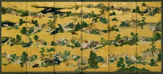 Scenes in and around Kyoto (Rakuchu rakugai zu) – Works – Asian
